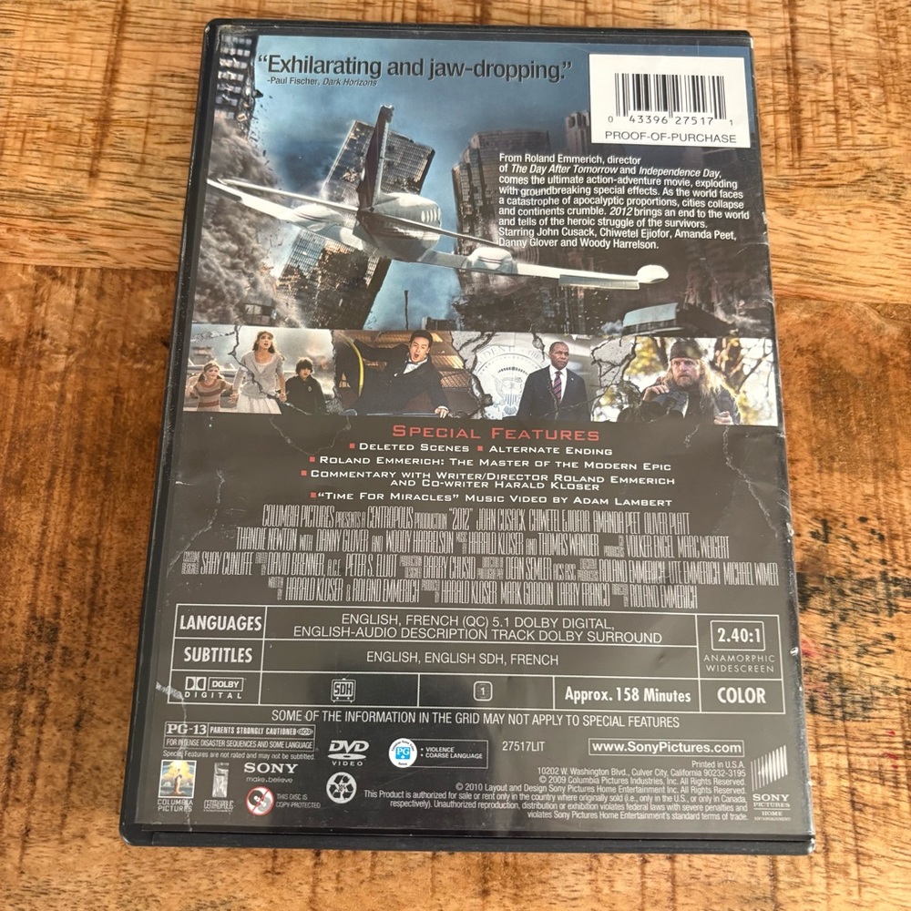 2012 DVD - Picture 2 of 5